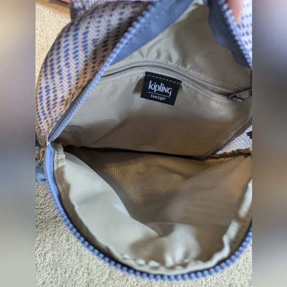 Kipling Live.Light Lovebug Backpack Blue and Pink - Picture 11 of 17